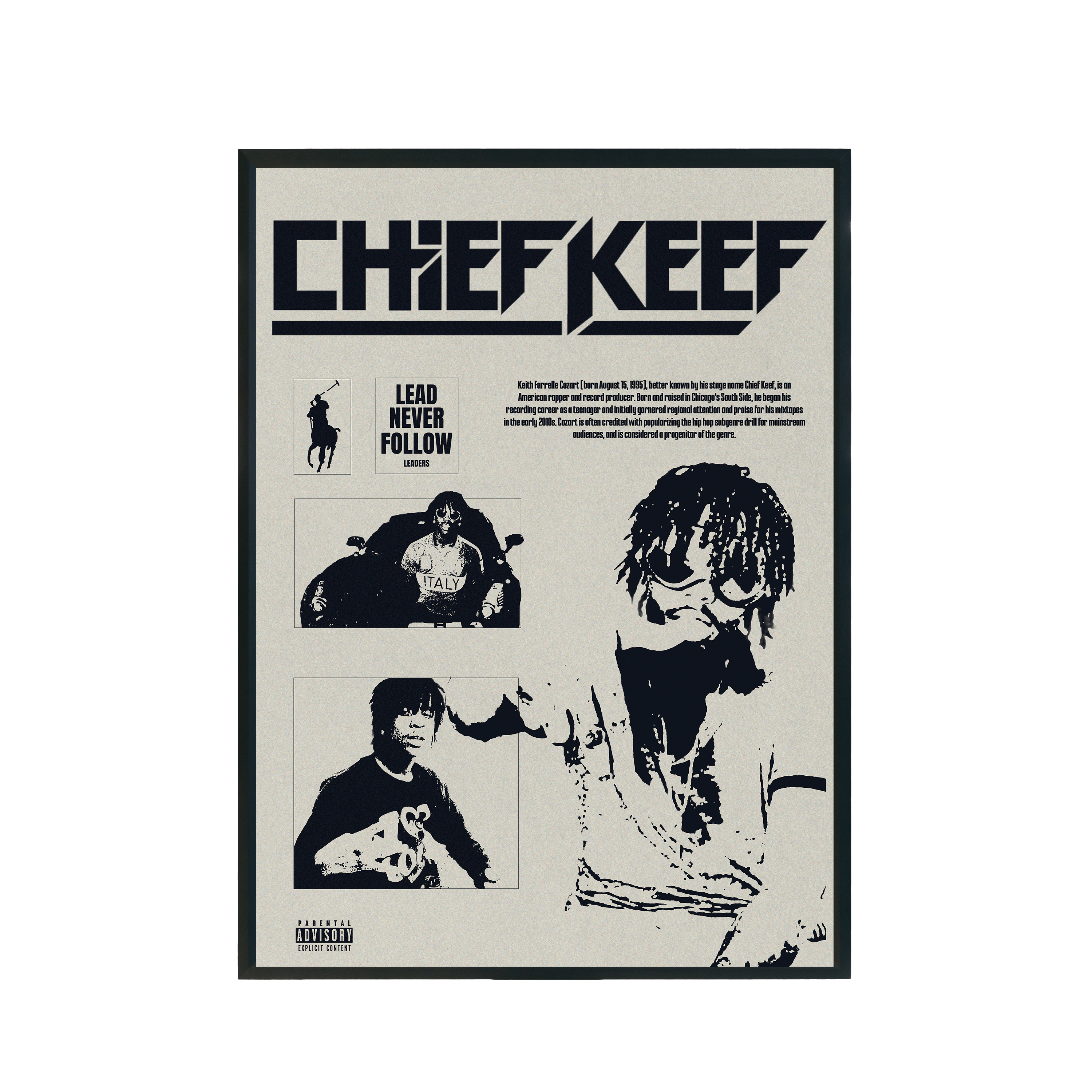 Plakat muzyczny "Chief Keef" A3 297x420mm