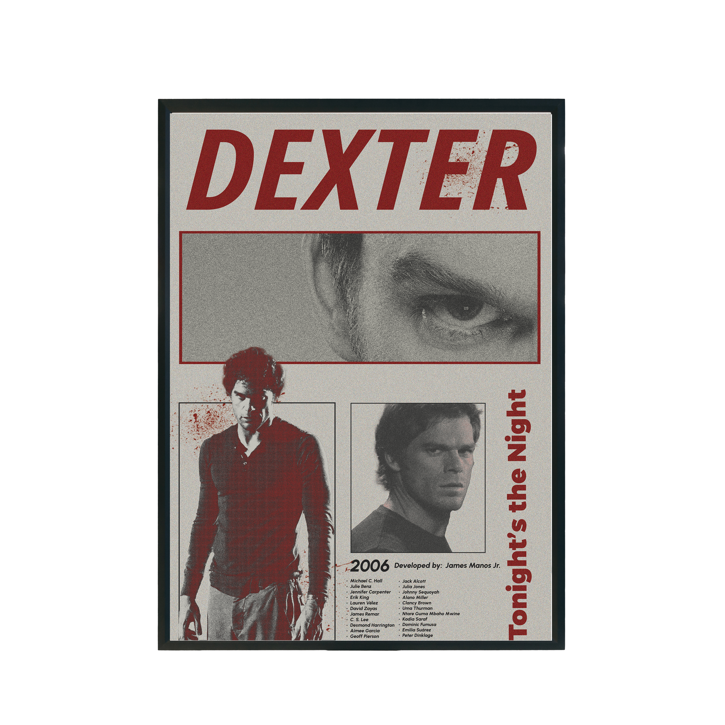 Plakat filmowy "Dexter" A3 297mm x 420mm