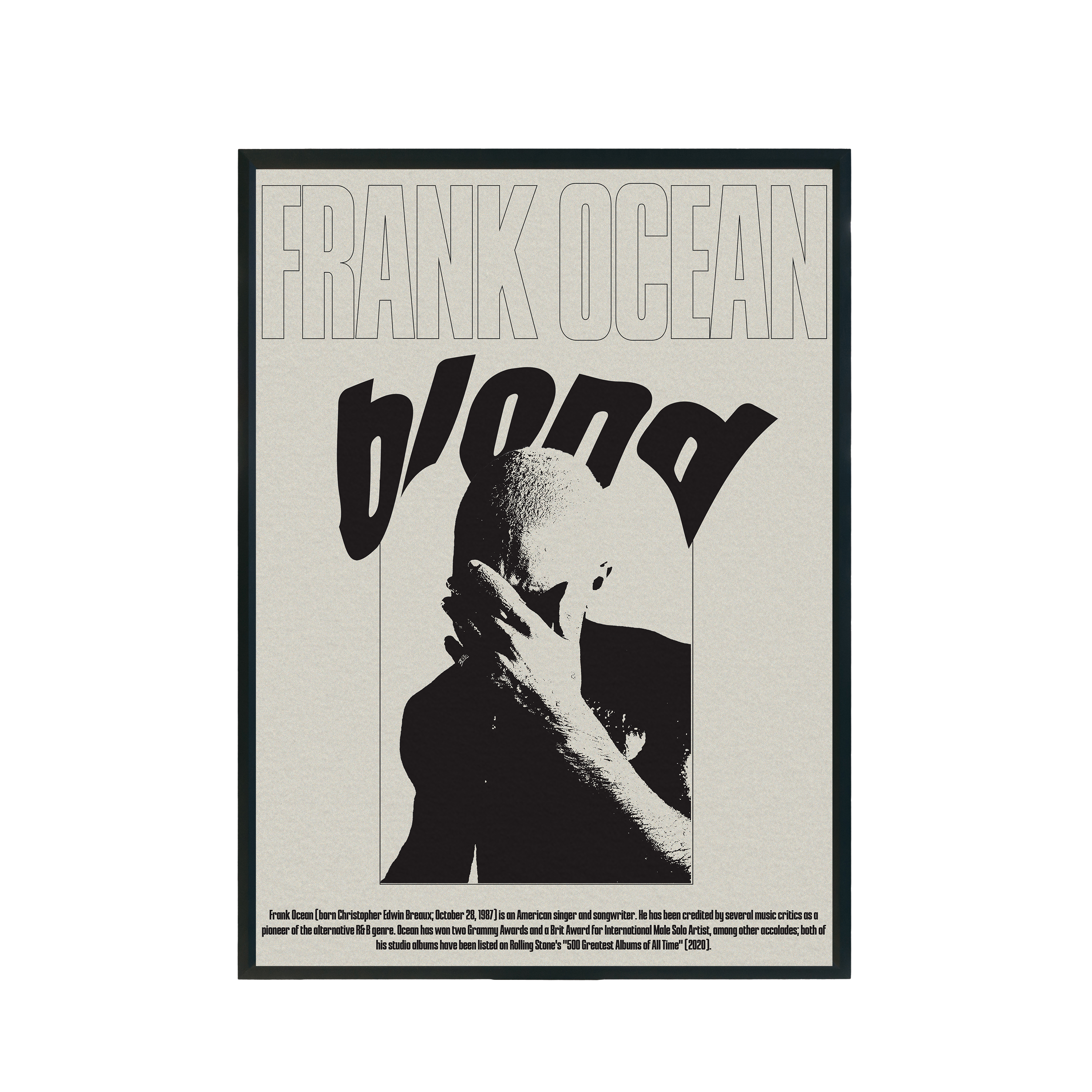 Plakat muzyczny "Frank Ocean" A3 297x420mm