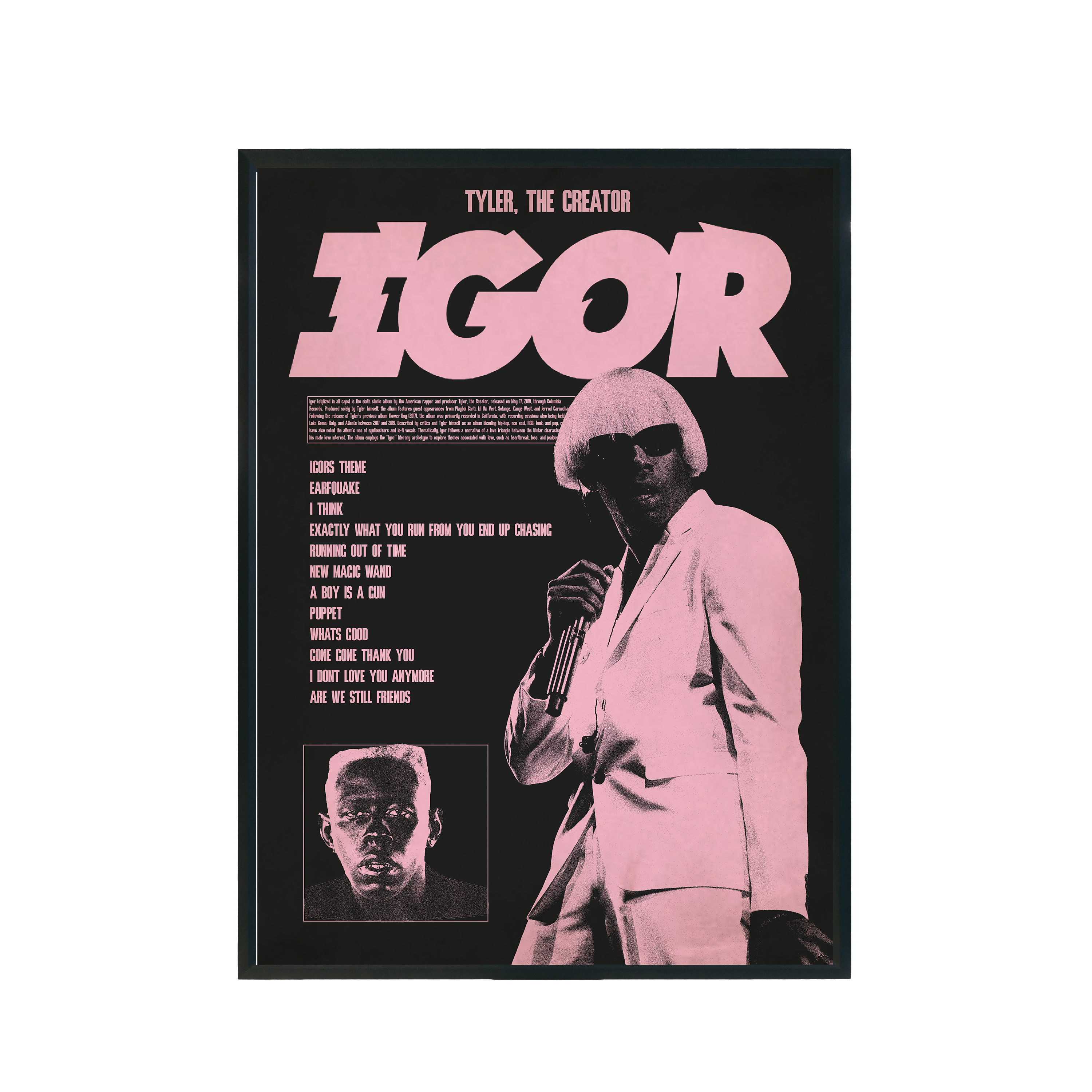 Plakat muzyczny "Tyler The Creator" wariant 2 A3 297x420mm