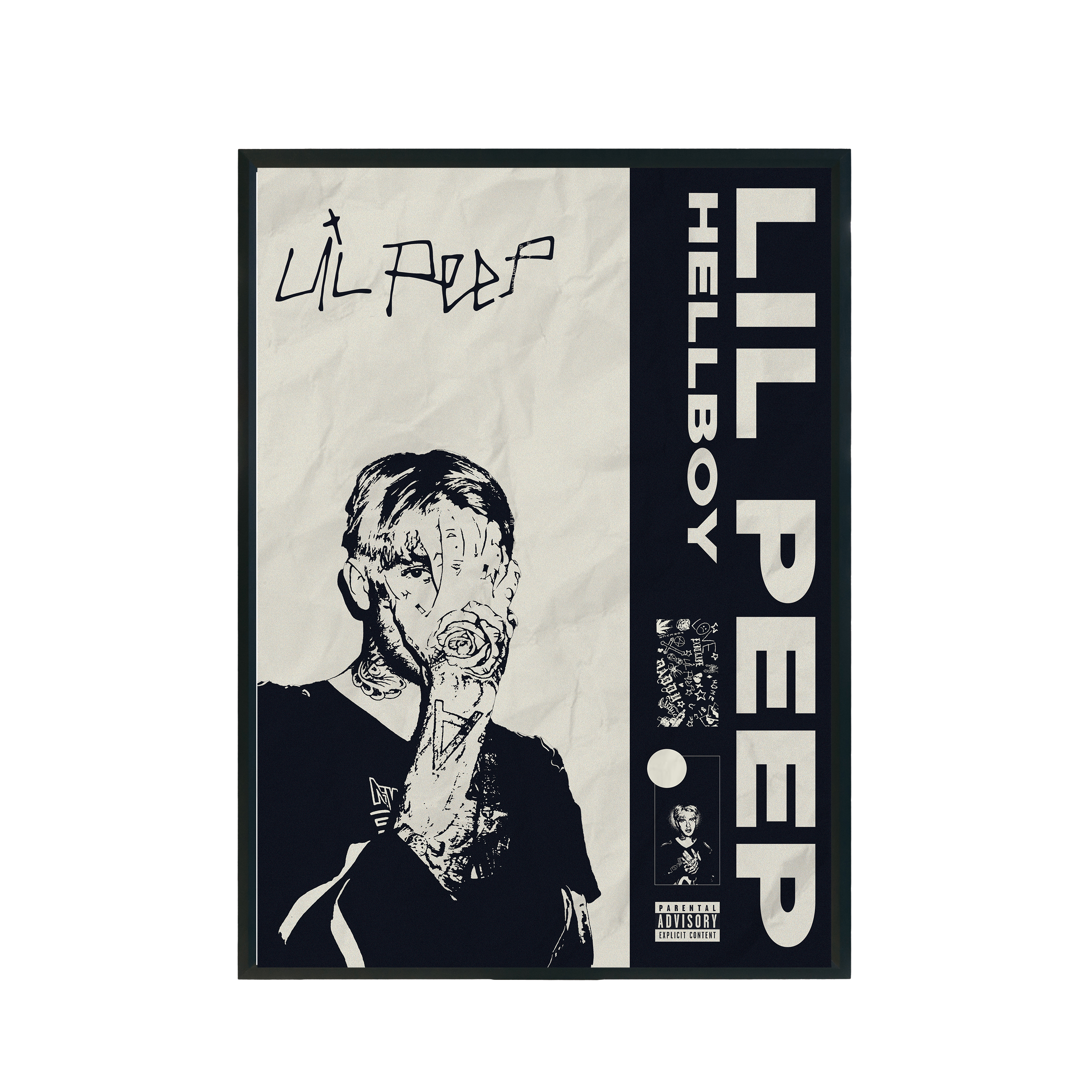 Plakat muzyczny "Lil peep" A3 297x420mm
