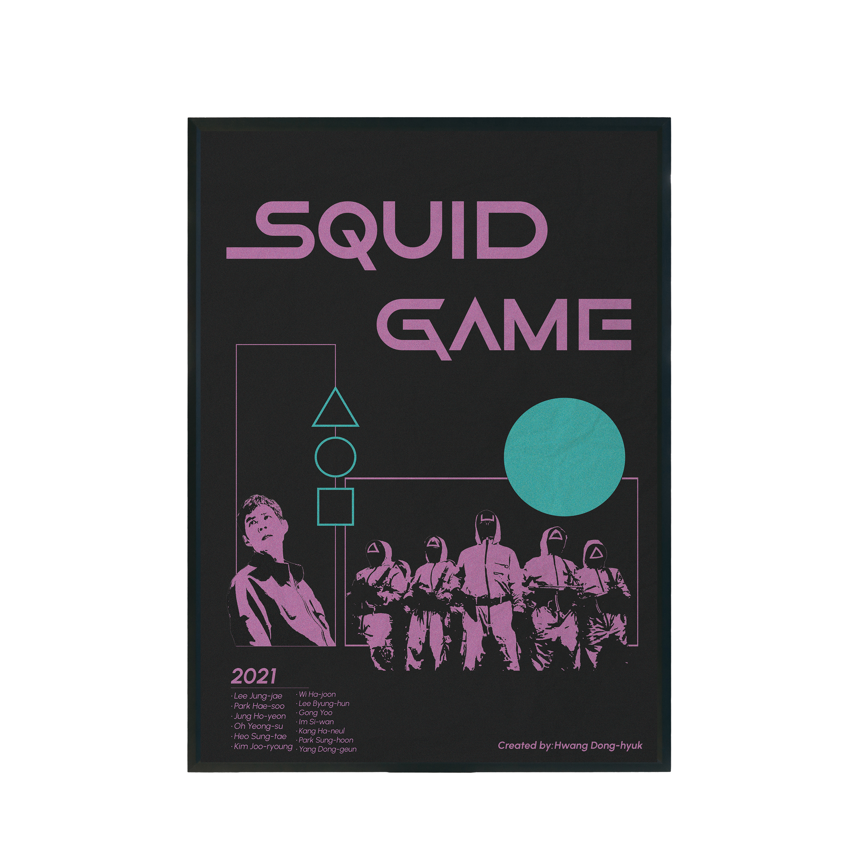 Plakat filmowy "Squid Game" A3 297x420mm