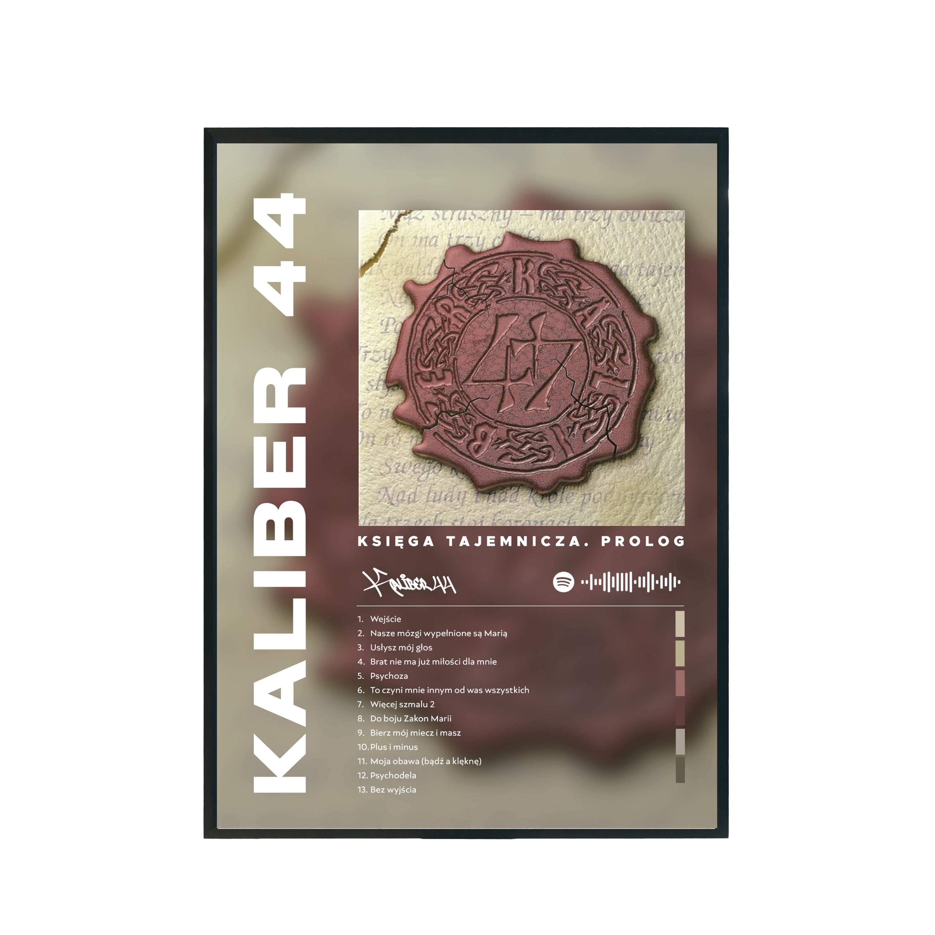 Plakat album Kaliber 44 - Księga Tajemnicza. Prolog A3 297x420mm