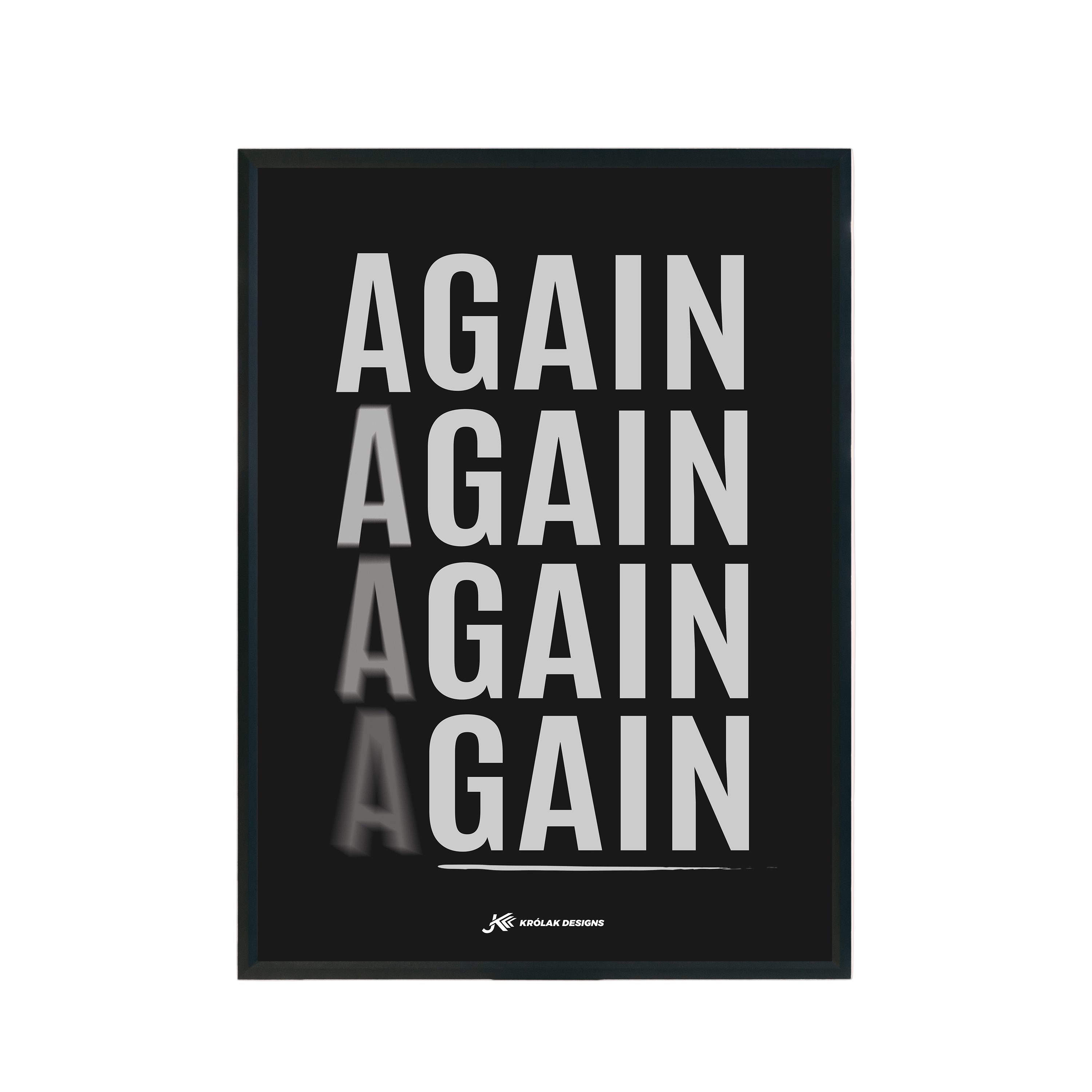 Plakat "Again" A3 297x420mm