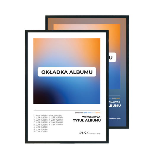 Plakat z albumem 29,7 cm x 42 cm