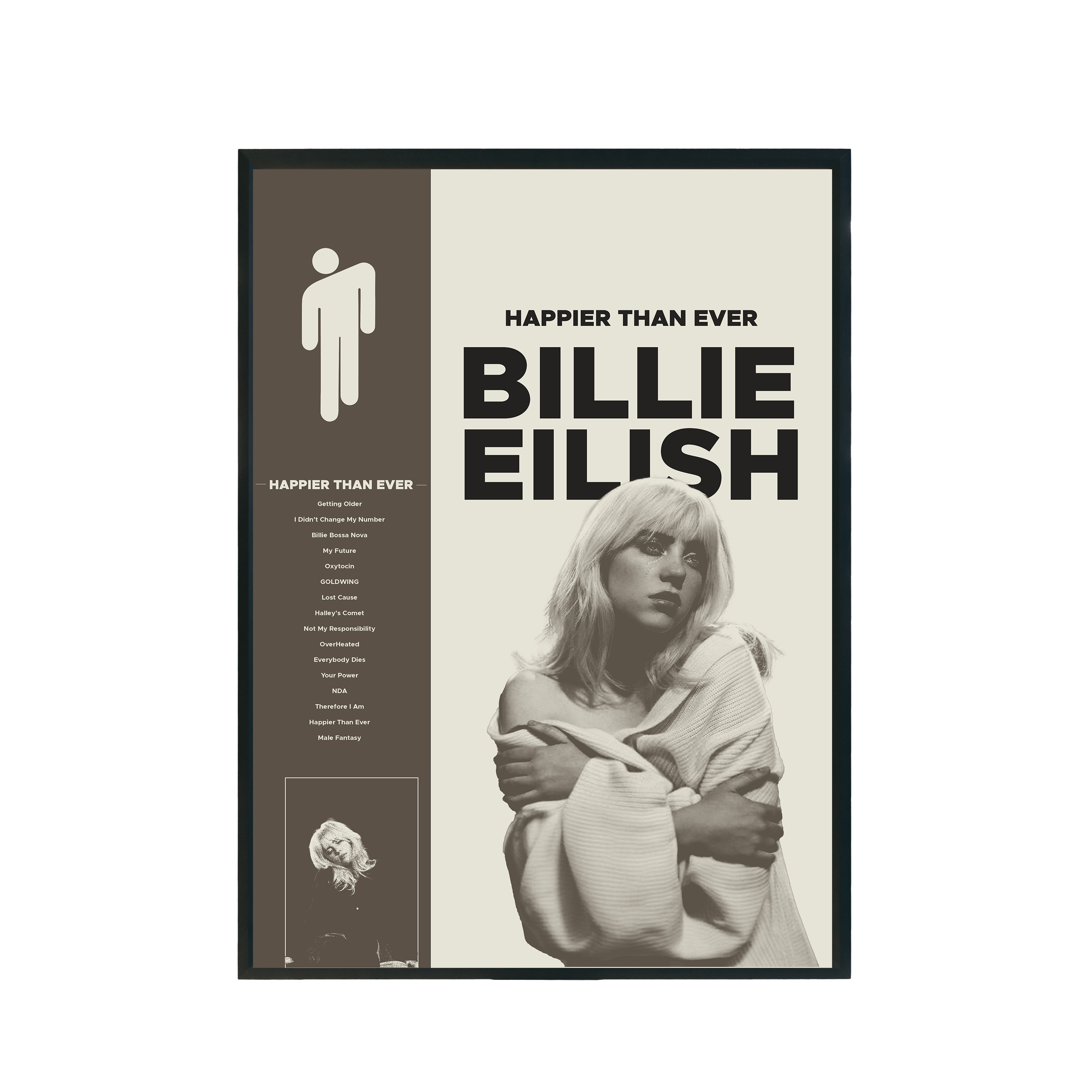 Plakat muzyczny "Billie Eilish" A3 297x420mm