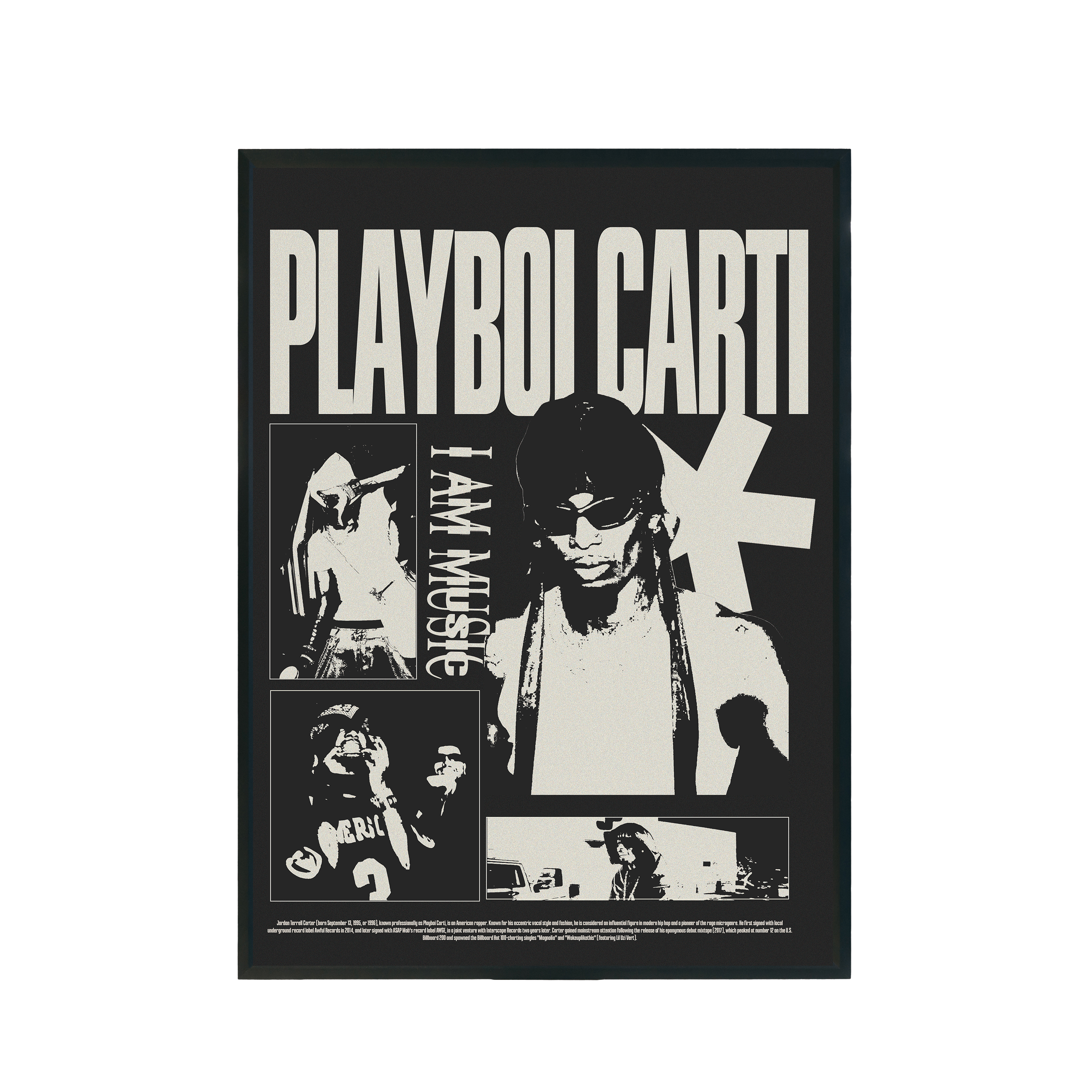 Plakat muzyczny "Playboi Carti" A3 297x420mm