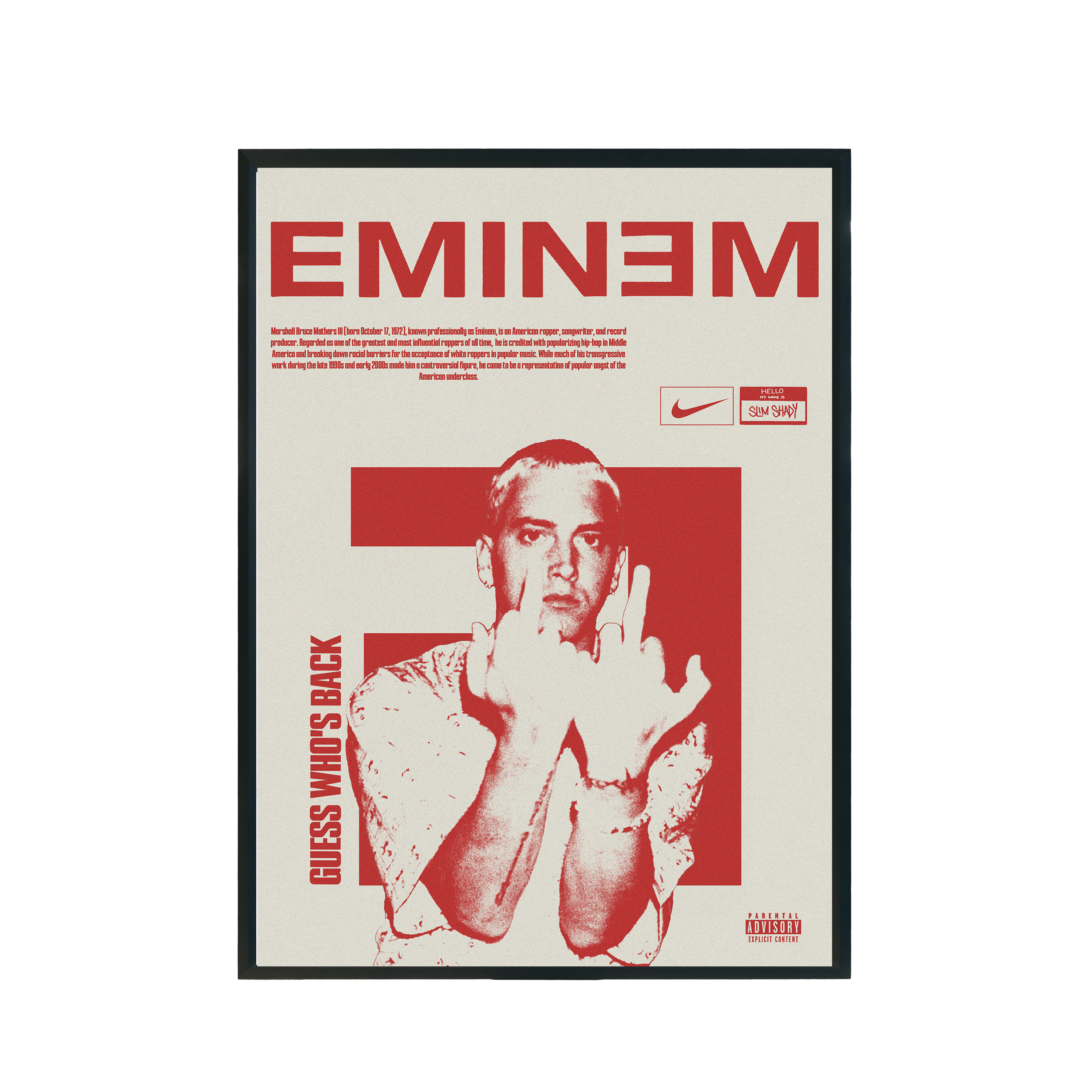 Plakat muzyczny "Eminem" A3 297x420mm