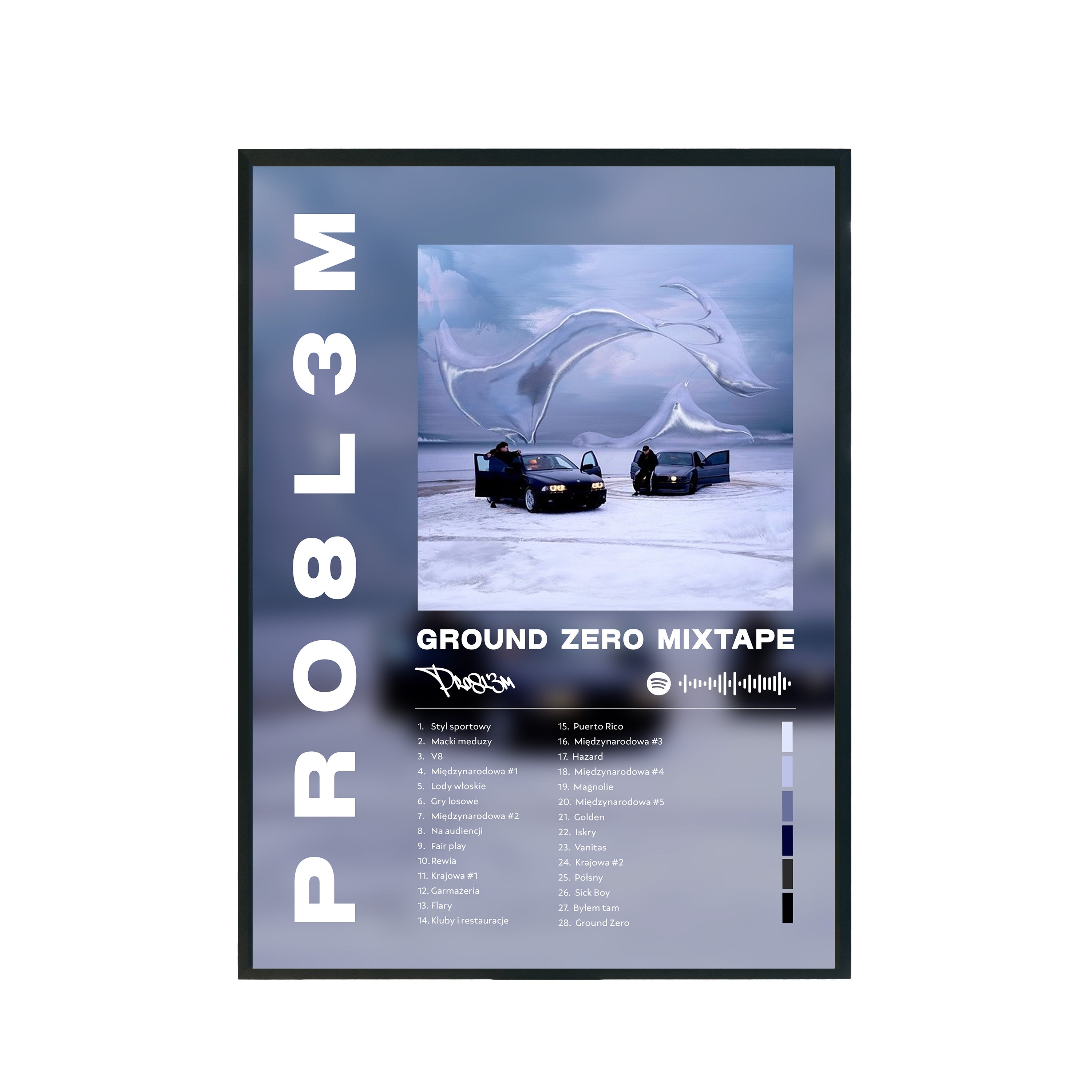 Plakat album PRO8L3M - Ground Zero Mixtape A3 297x420mm