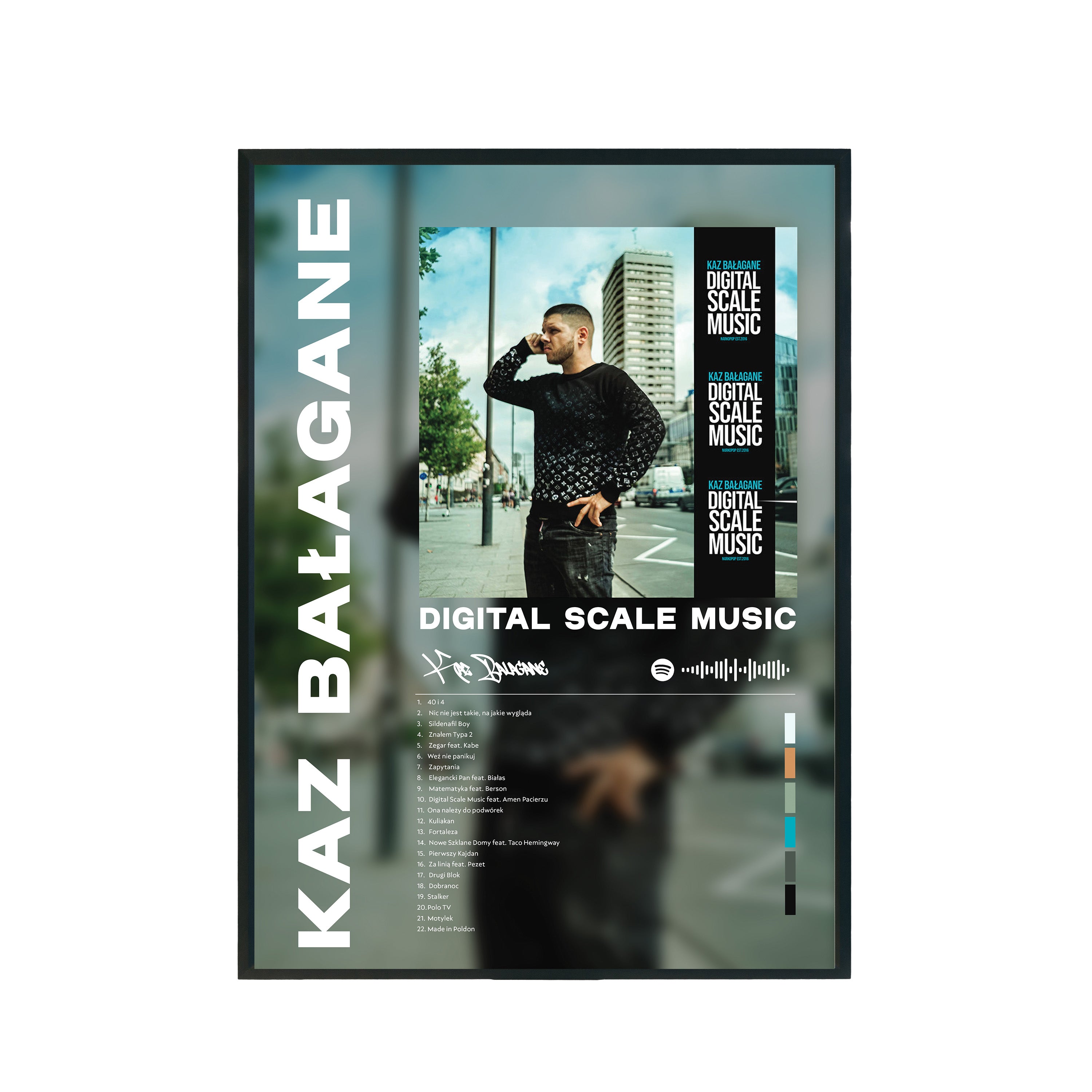 Plakat album Kaz Bałagane - Digital Scale Music A3 297x420mm