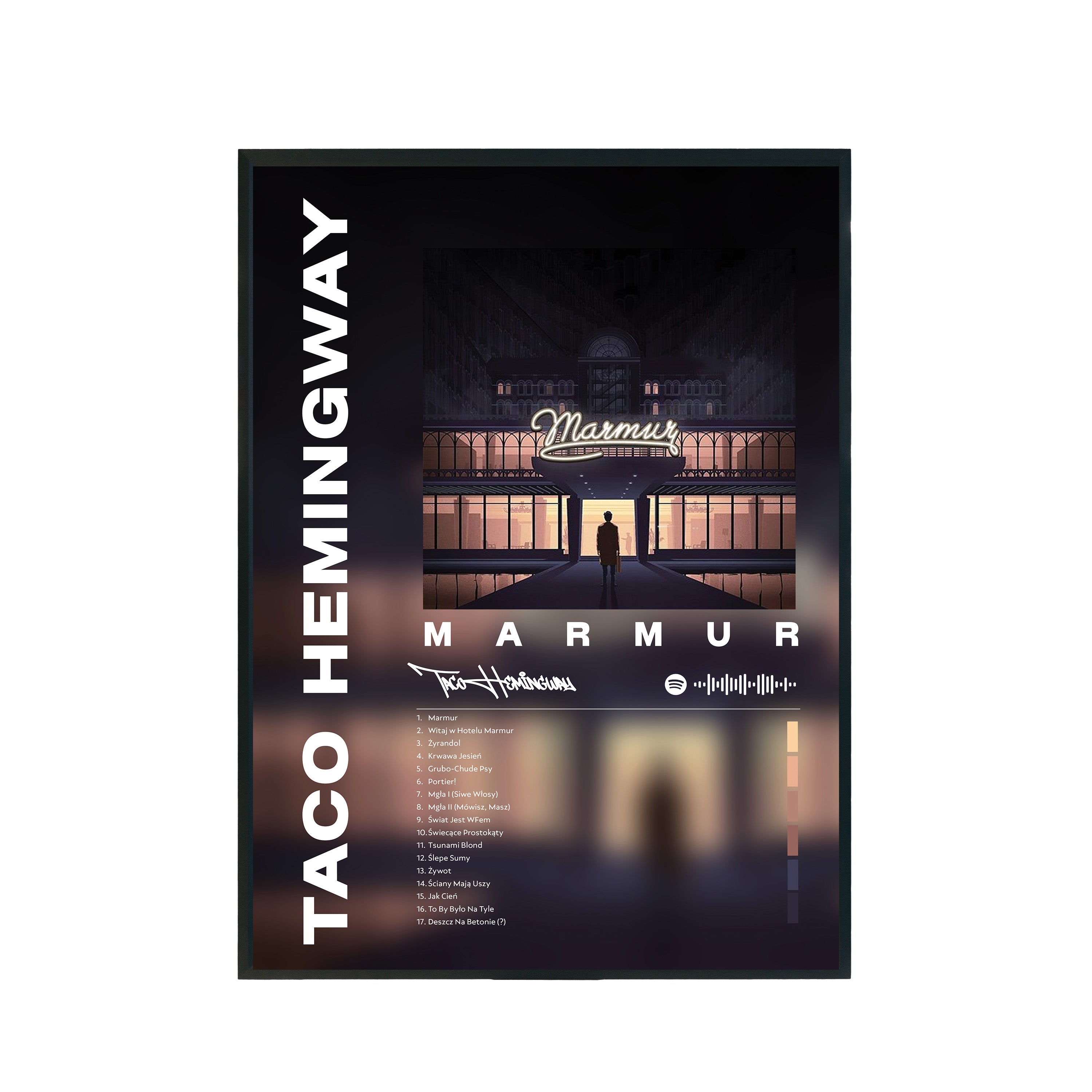 Plakat album Taco Hemingway - Marmur A3 297x420mm