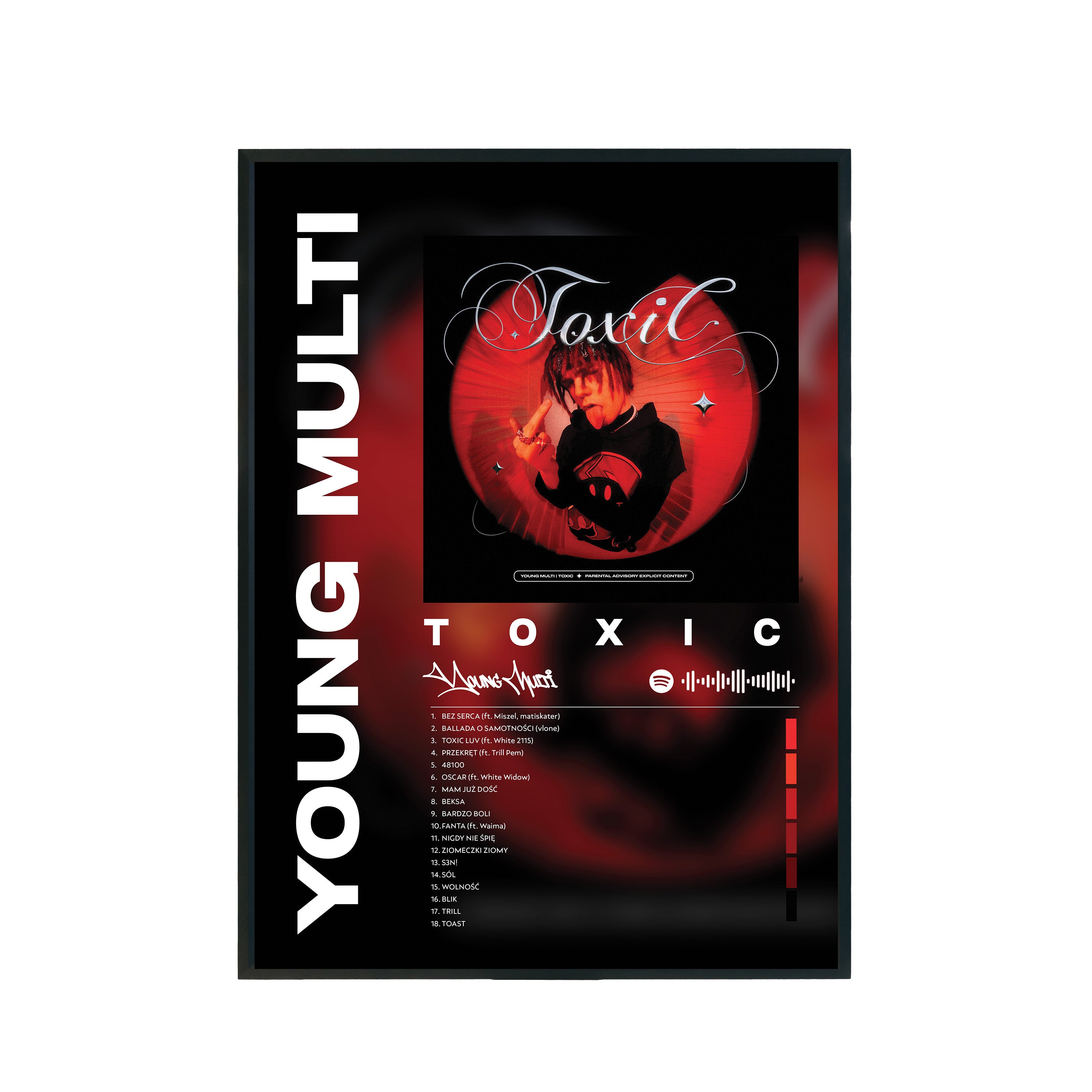 Plakat album Young Multi - TOXIC A3 297x420mm