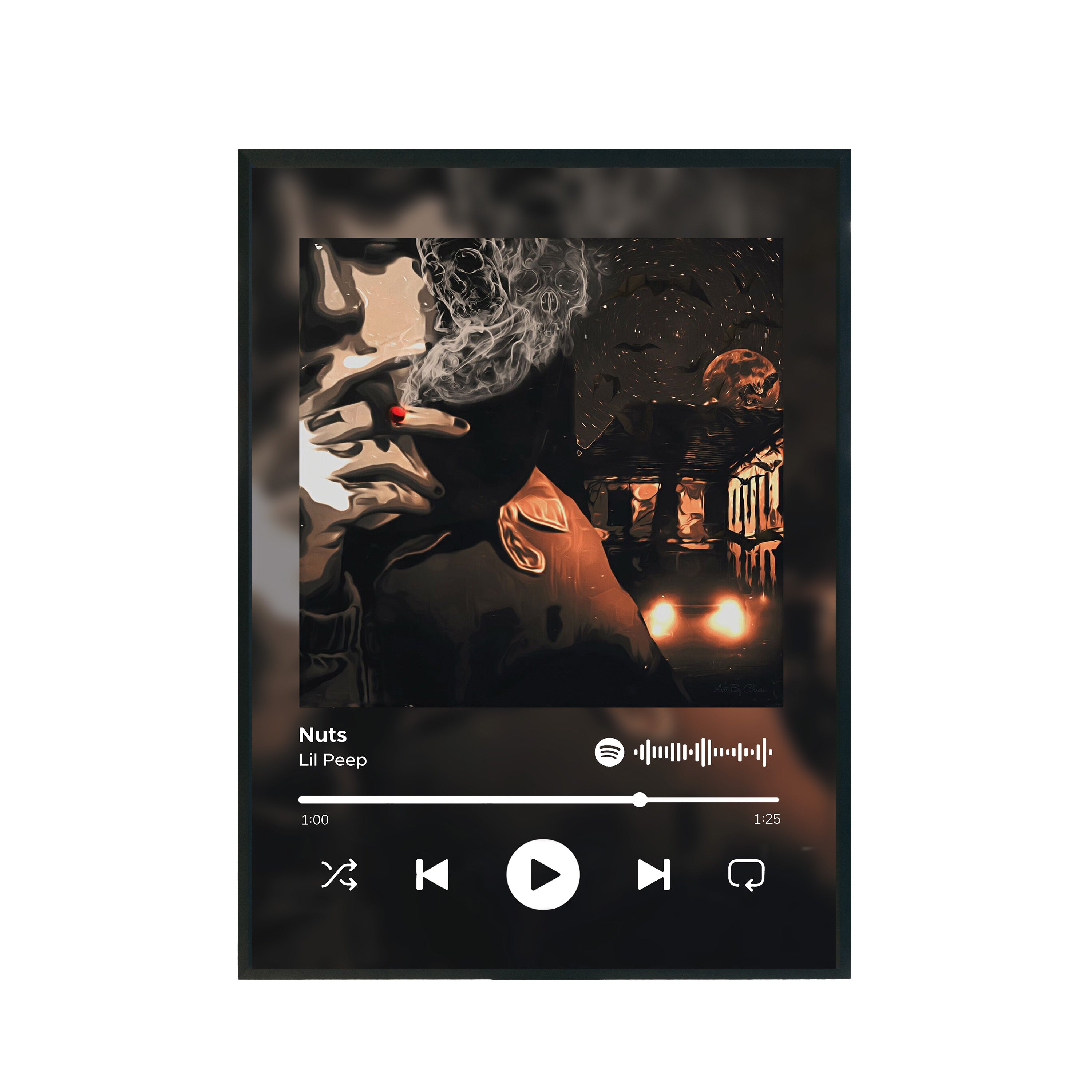 Plakat utwór Lil Peep - Nuts A3 297x420mm