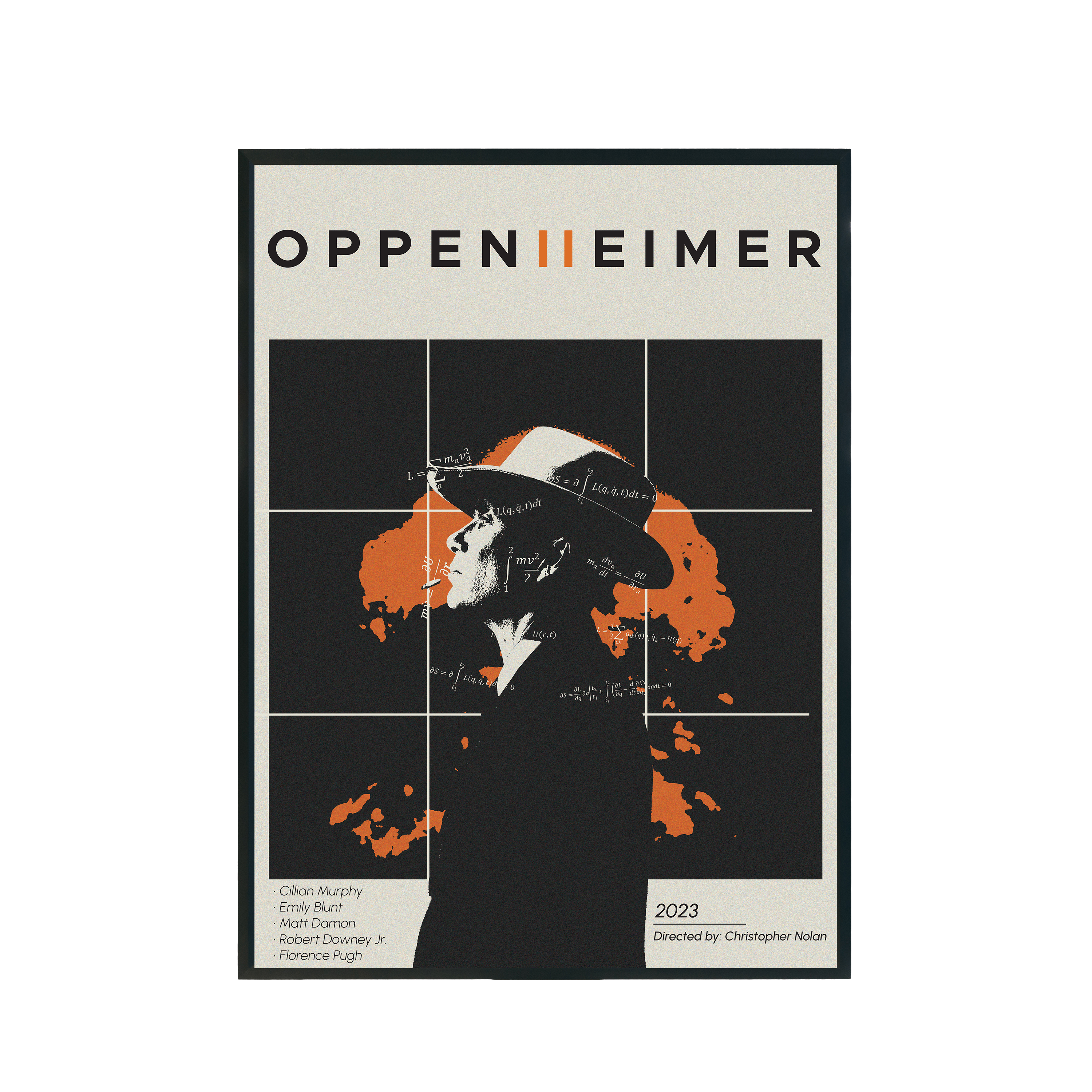 Plakat filmowy "Oppenheimer" A3 297mm x 420mm