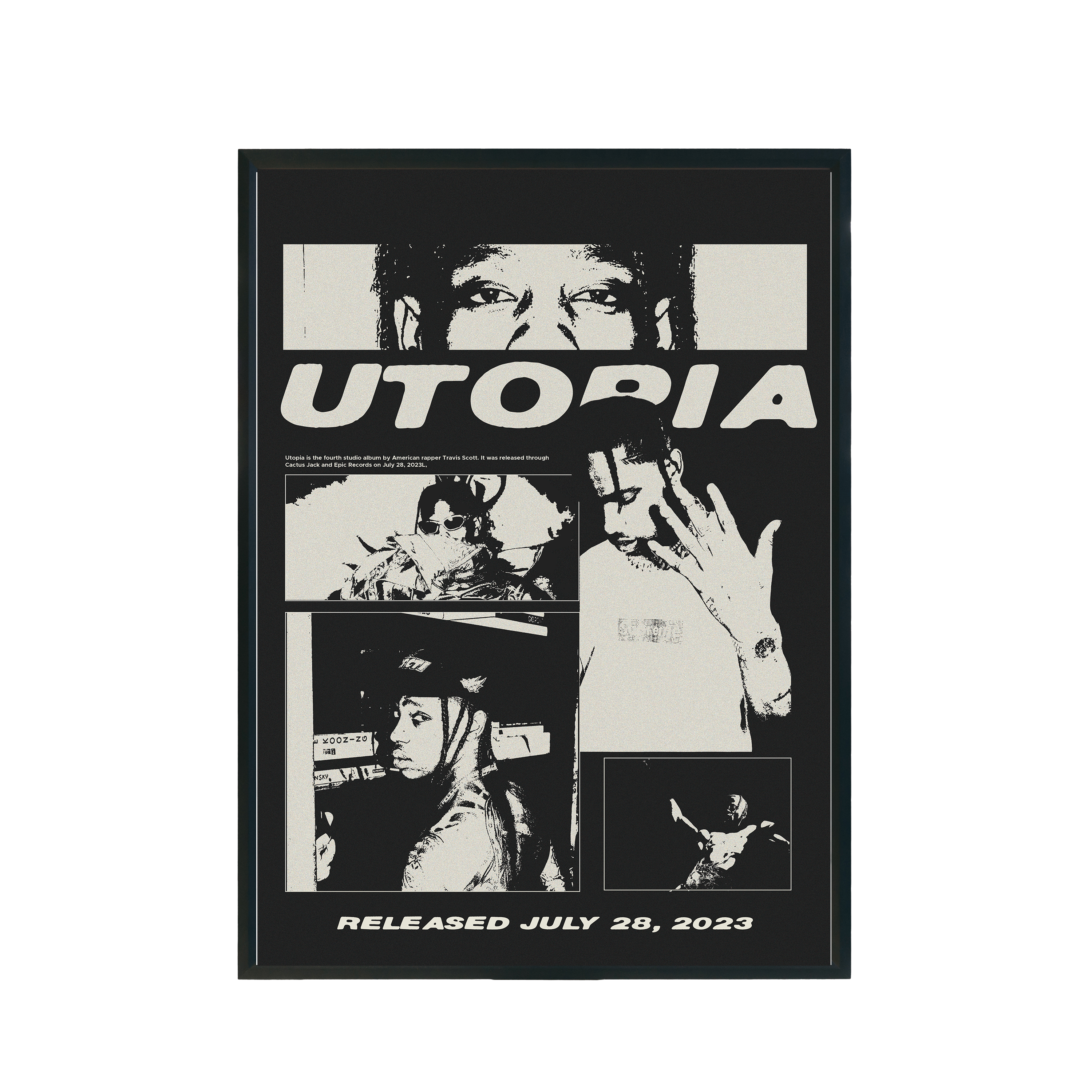 Plakat muzyczny "Travis Scott" A3 297x420mm