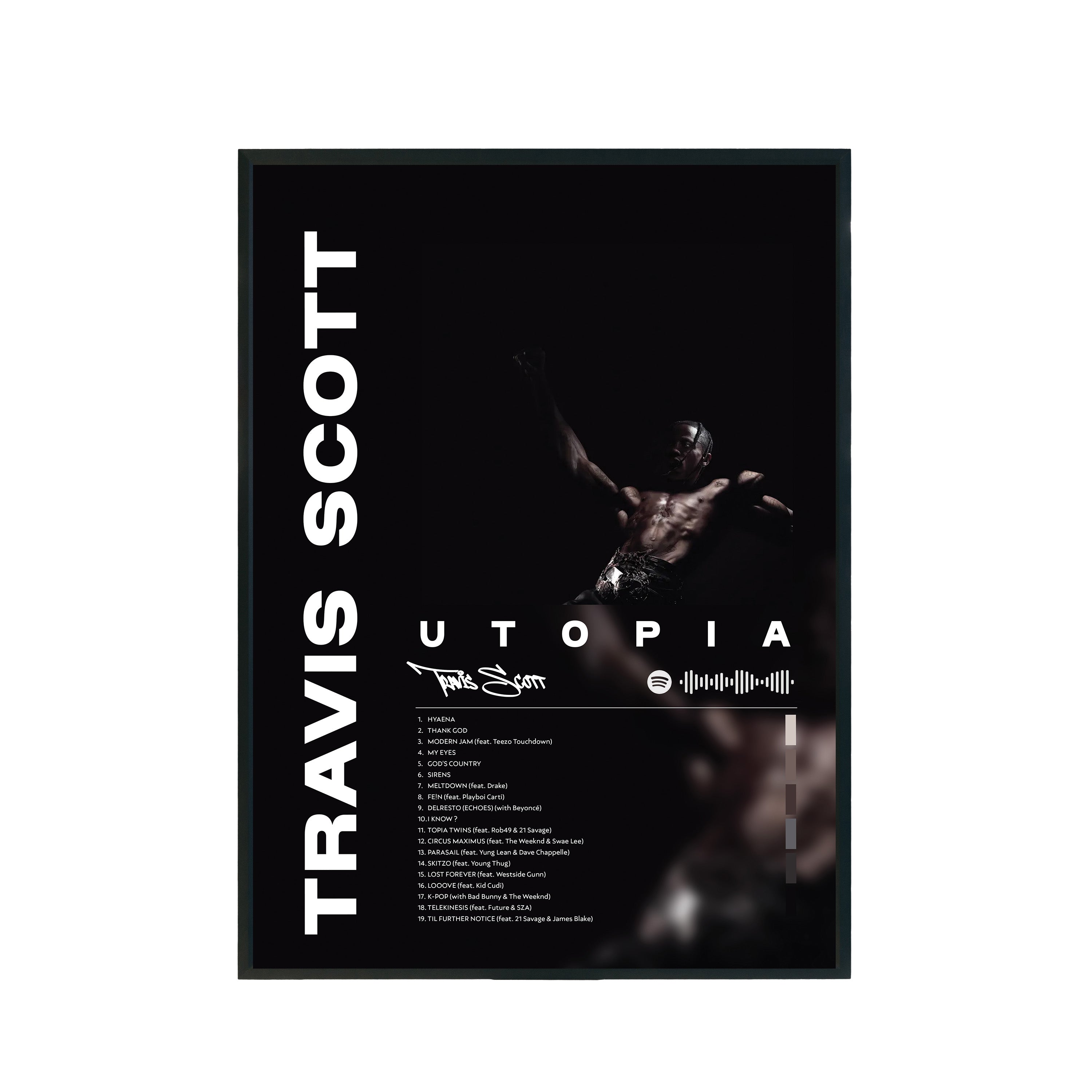 Plakat album Travis Scott - Utopia A3 297x420mm