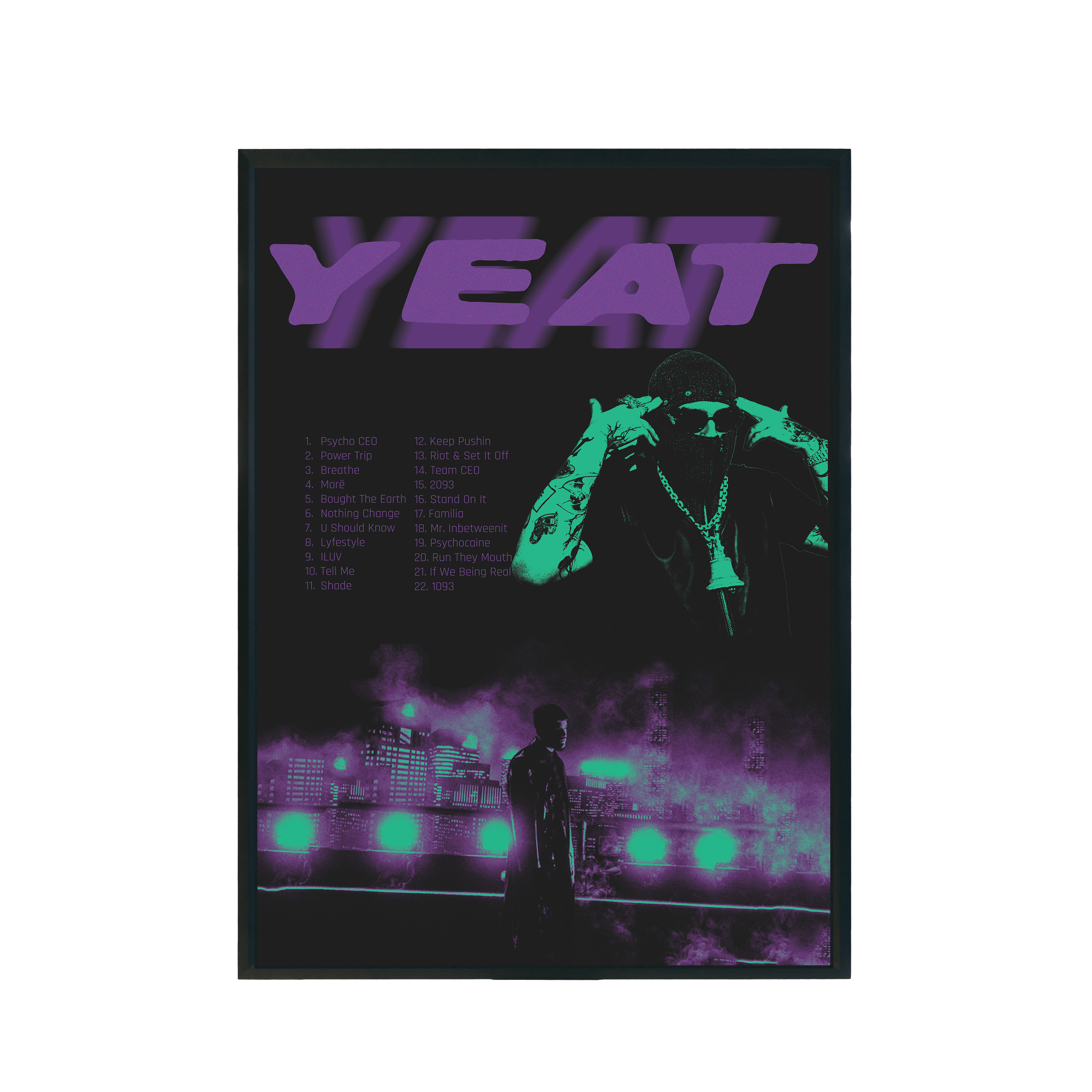 Plakat muzyczny "Yeat" A3 297x420mm